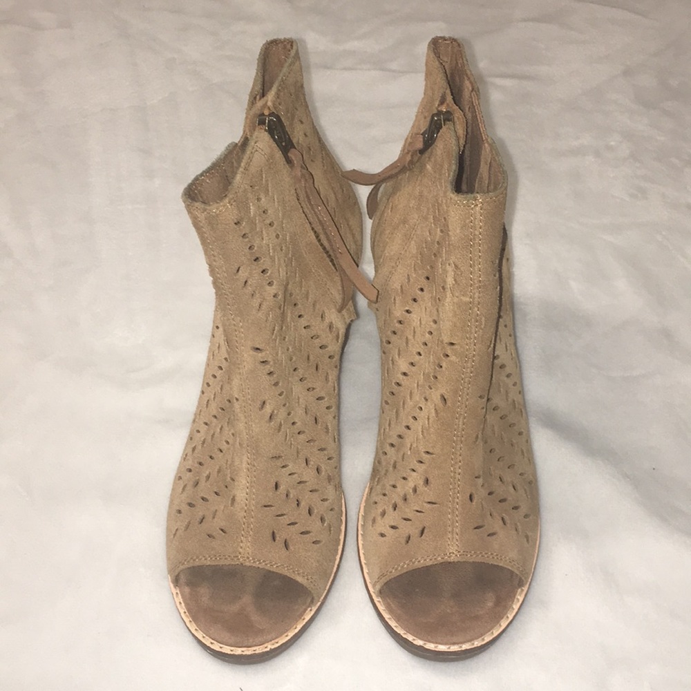 Toms Open Toe Booties